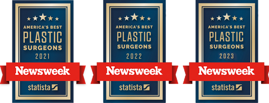 Newsweek America's Best Plast Surgeons 2021, 2022, and 2023 Award