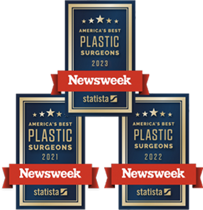 Newsweek America's Best Plast Surgeons 2021, 2022, and 2023 Award