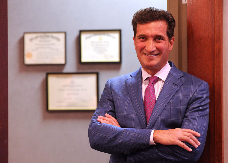Dr. Giacobbe being intereviewd on television